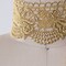 1 Yard Gold Rose Motif Venice Lace Trim with Rough Scalloped Edges for Elegant Decorative Use 2.75 Inch Wide